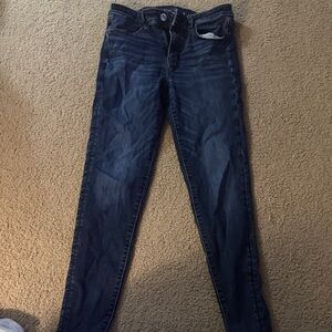 American Eagle Outfitters Dark Blue Skinny Jeans